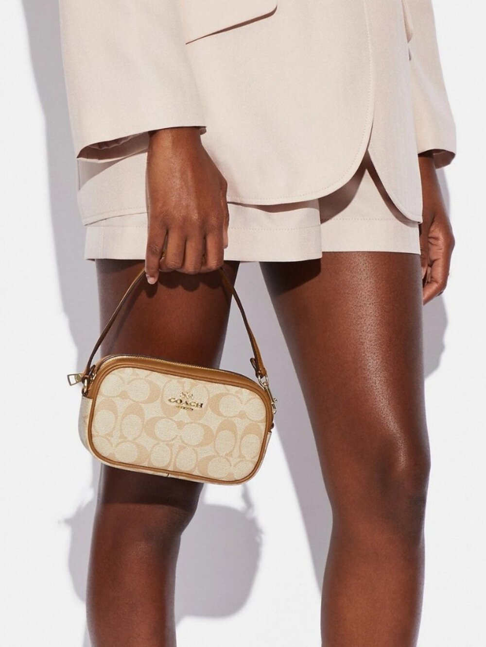 Coach Jamie Wristlet In Signature Canvas